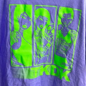 Tokidoki Mens Shirt TKDK T-Shirt Purple Men’s Large Shirt Skulls Top Vaporwave L